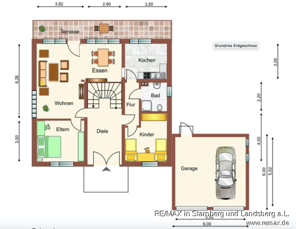 Grundriss EG Erdgeschosswohnung Schiltberg