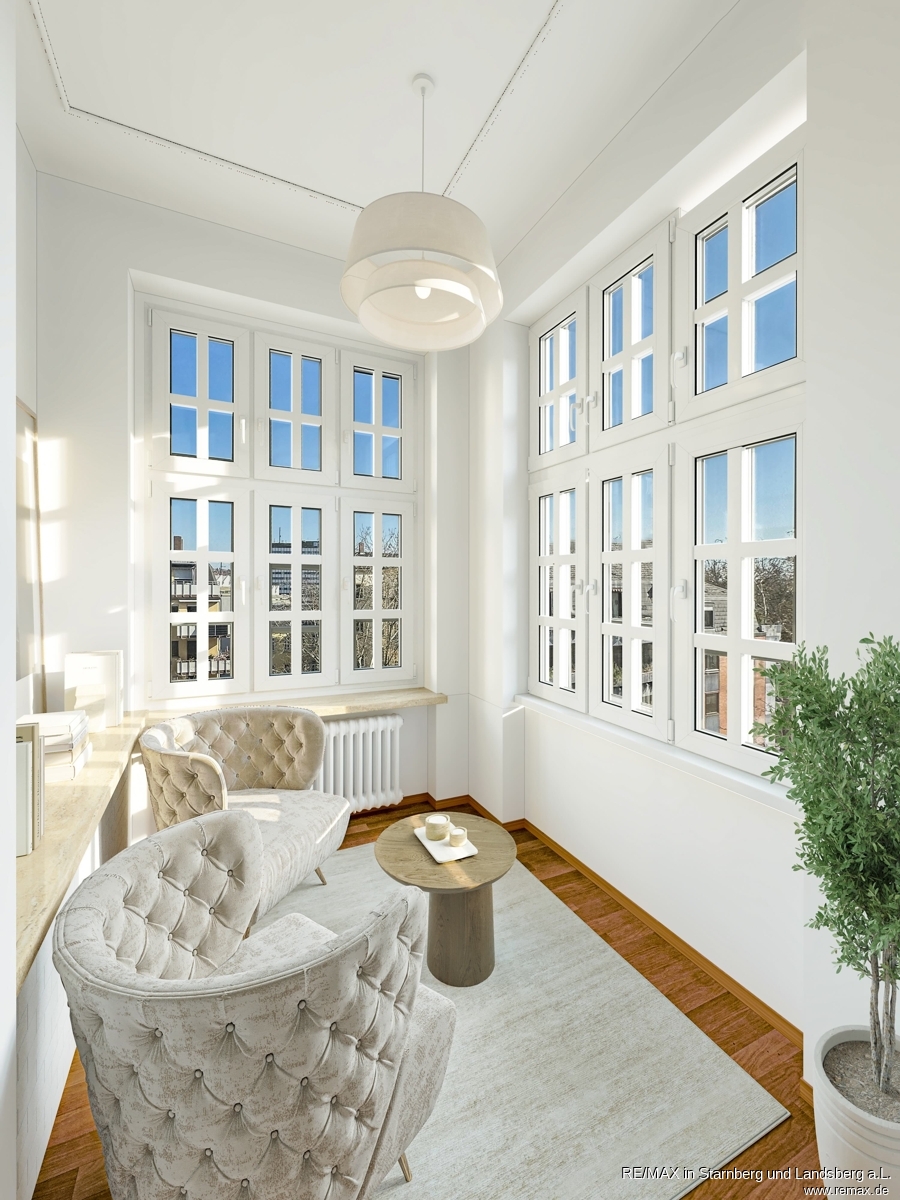 Wintergarten digital eingerichtet Etagenwohnung W�rzburg