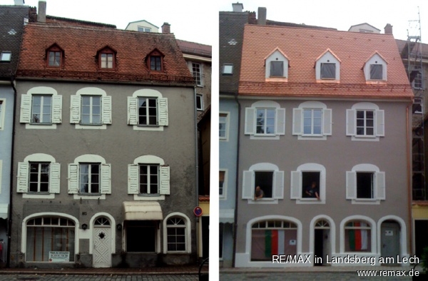 Fassade Vorher Nachher Haus Landsberg