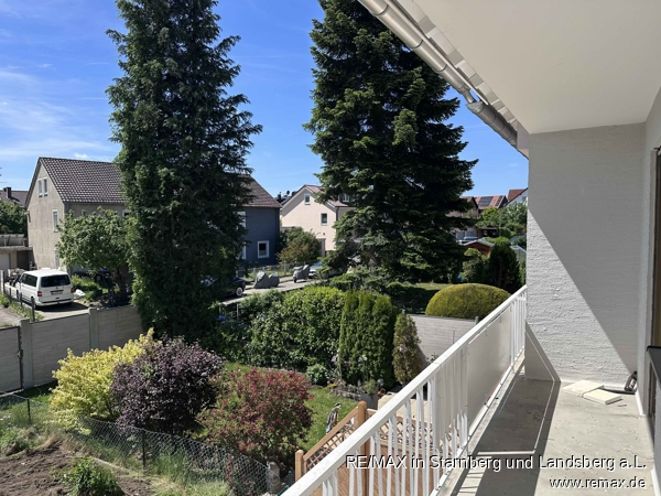 Blick vom Balkon Landsberg Reihenhaus V E R M I E T E T: Saniertes Reihenhaus im Osten von Landsberg am Lech