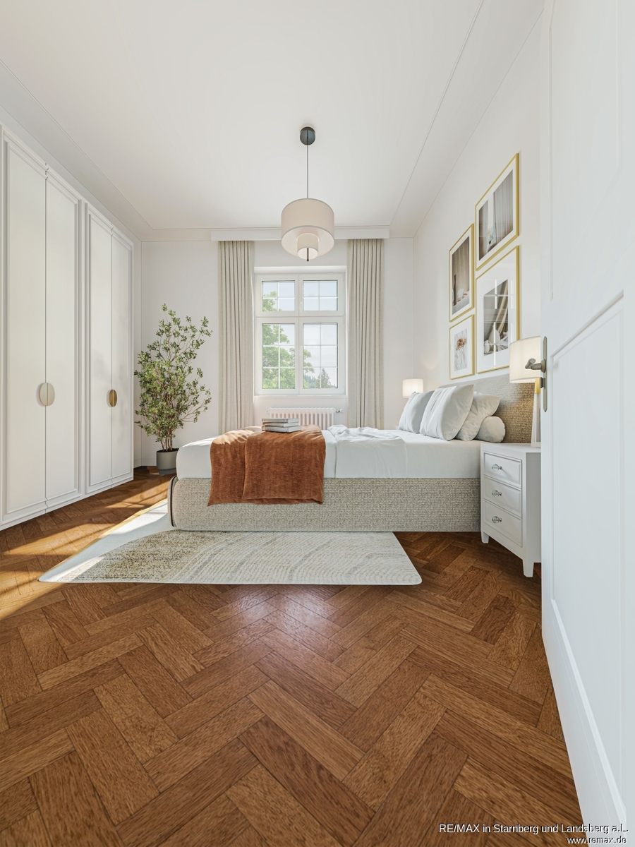 Schlafzimmer digital eingerichtet Etagenwohnung W�rzburg