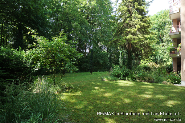Garten vor der Wohnung Erdgeschosswohnung M�nchen