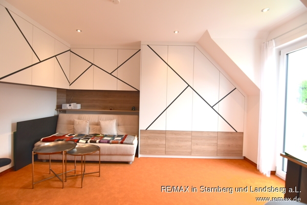 Schlafzimmer 1 Dachgeschosswohnung Landsberg am Lech