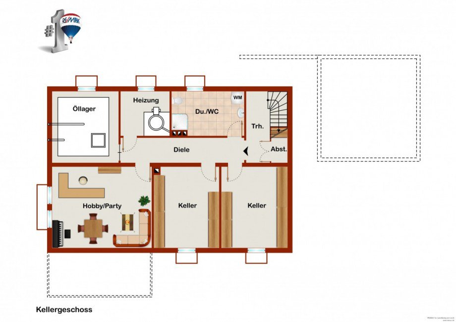 Grundriss KG Einfamilienhaus Finning / Entraching