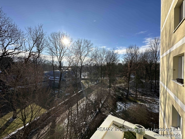 Ausblick vom Balkone Etagenwohnung M�nchen / Bogenhausen