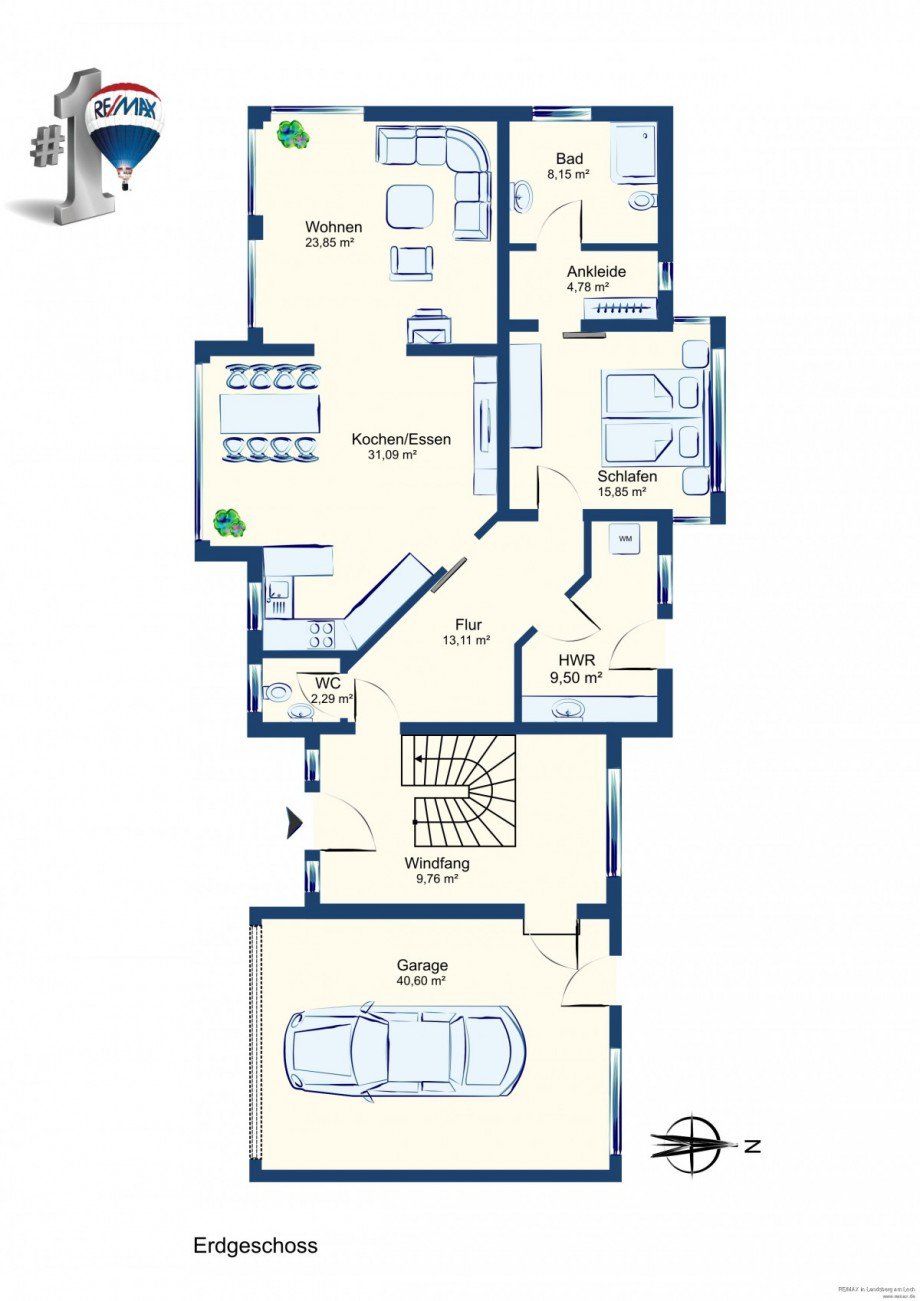 Erdgeschoss Einfamilienhaus Obermeitingen