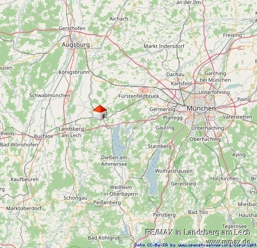 Lage in der Region Wohngrundst�ck Geltendorf