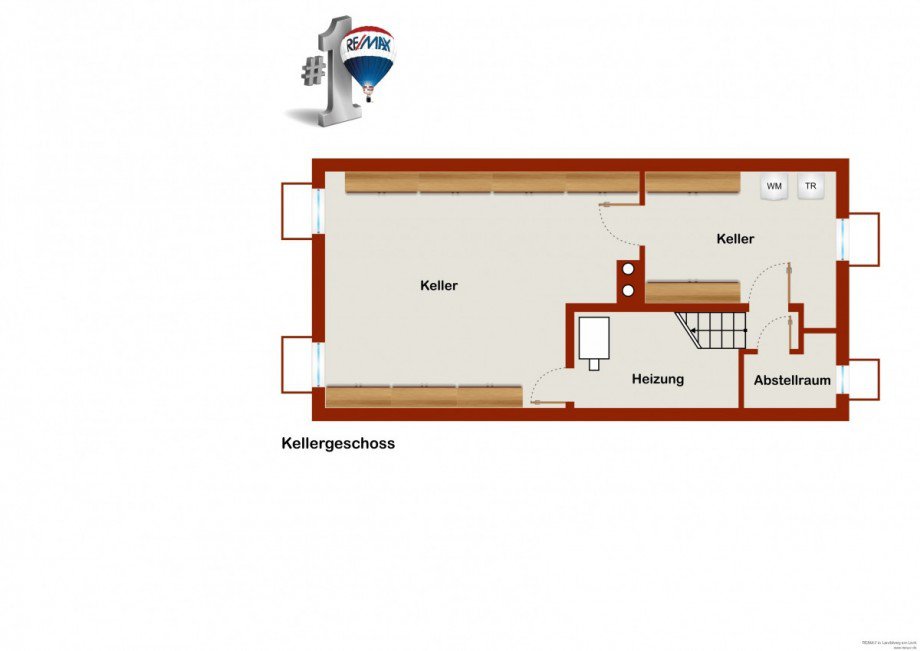 Grundriss Keller Doppelhaush�lfte Kaufering