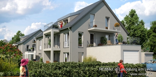 Wohnanlage Animation Etagenwohnung Olching
