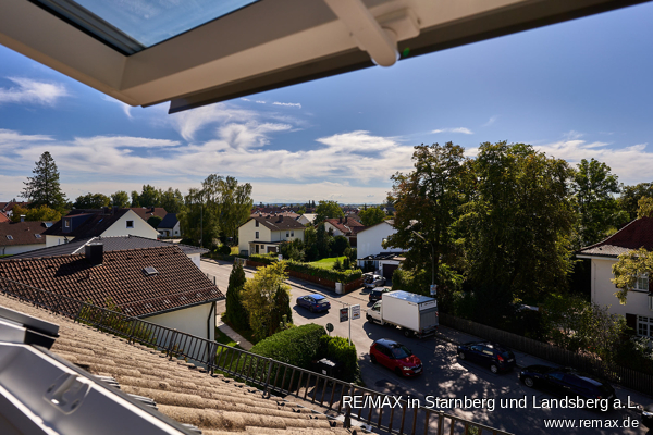 Ausblick Dachgeschosswohnung Gilching