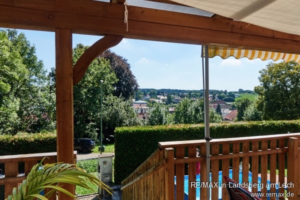 Terrasse - Ausblick Einfamilienhaus Aindling