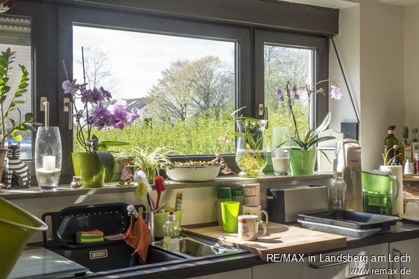 Ausblick von der K�che Reihenendhaus Buchloe
