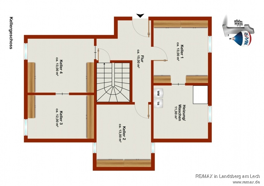 Grundriss KG Einfamilienhaus Thaining
