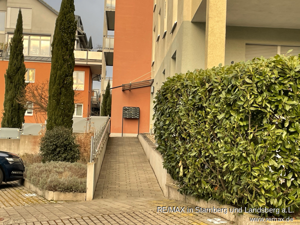 Eingang mit Rampe Penthousewohnung Bad Kreuznach