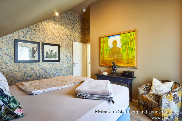 Schlafzimmer Dachgeschosswohnung M�nchen