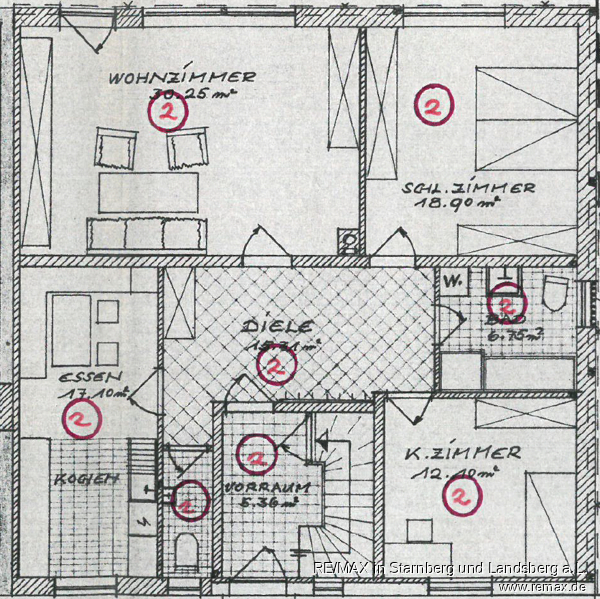 Grundriss Erdgeschosswohnung Windach