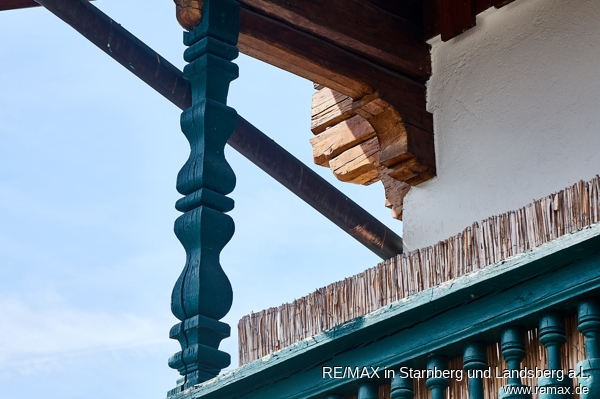 Der Balkon im Detail Landhaus Mallersdorf-Pfaffenberg / Oberellenbach