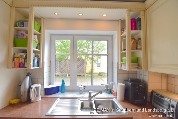 Ausblick vom K�chenfenster Doppelhaush�lfte Windach
