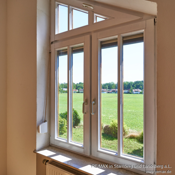 Ausblick Schlafenzimmer Reihenendhaus Utting