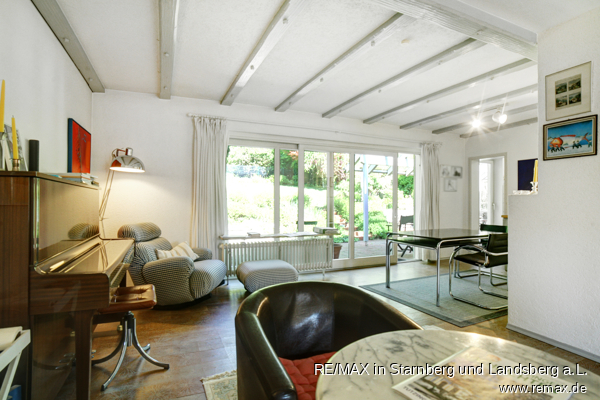 Essbereich im Wohnzimmer im OG Einfamilienhaus Tutzing