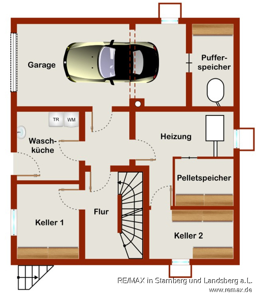 Grundriss KG Einfamilienhaus Mickhausen