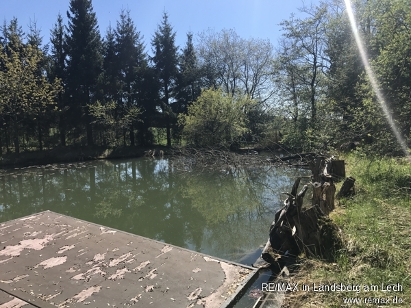 Freizeitgrundstuekc mit Teich und H�tte Gemischt-Grundst�ck Waal