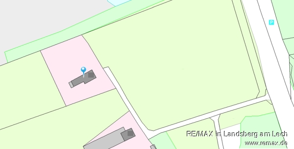 Grundriss Grundst�ck EFH Einfamilienhaus Hurlach