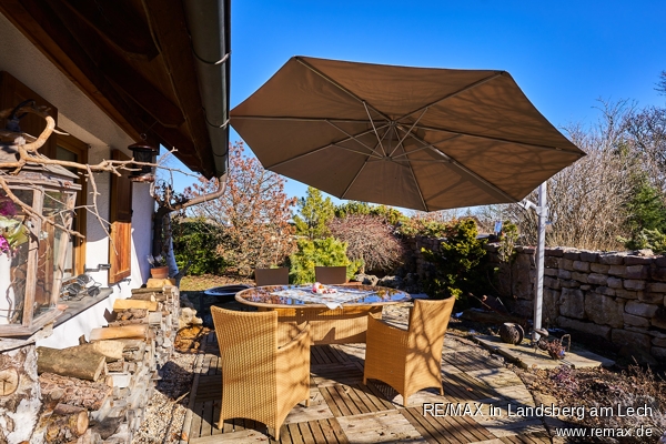 Terrasse Bauernhaus Hurlach