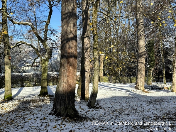 Umfeld Park vor dem Haus Maisonettewohnung M�nchen