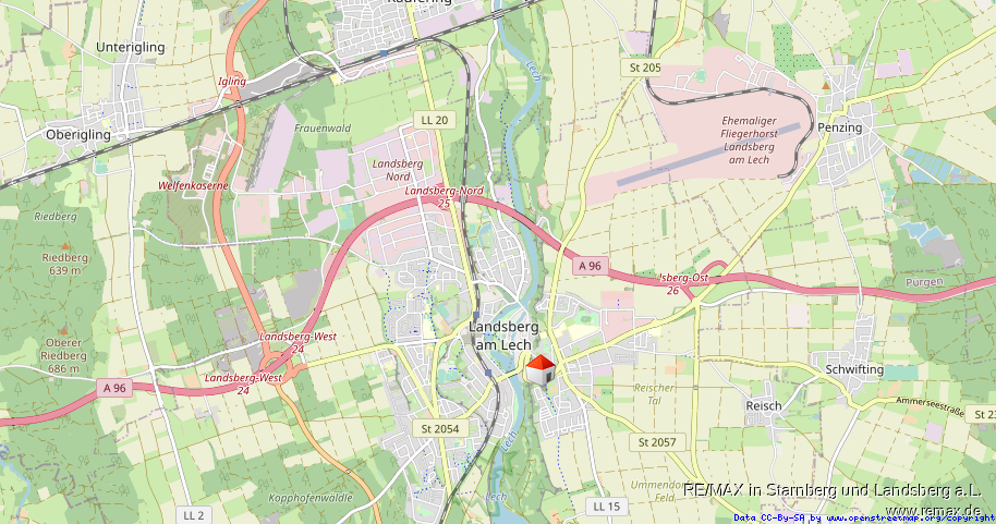Lage in Landsberg Etagenwohnung Landsberg