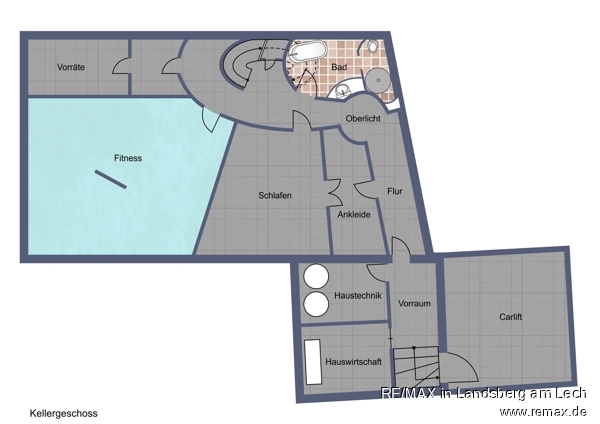 Grundriss Untergeschoss Einfamilienhaus W�rthsee