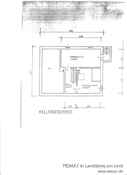 Grundriss KG Einfamilienhaus Geltendorf