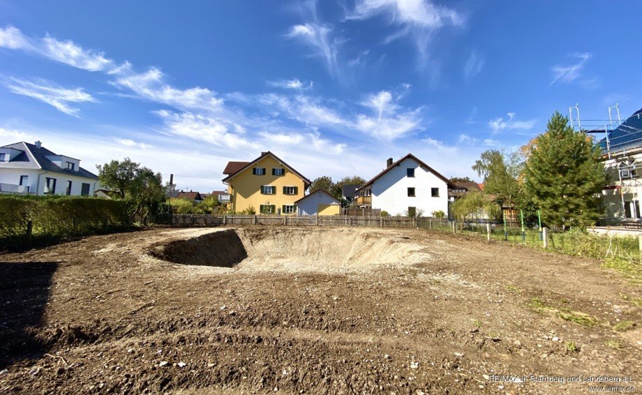 Blick Richtung Westen Wohngrundst�ck Kaufering