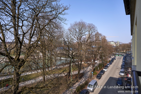 Wohnzimmer Ausblick Etagenwohnung M�nchen