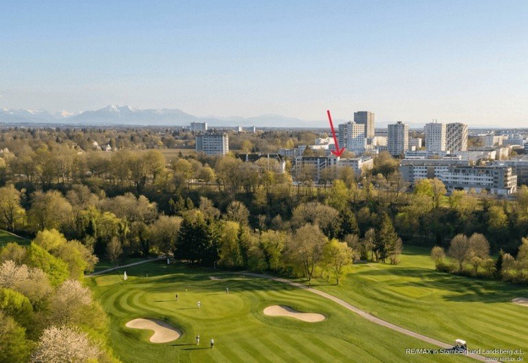 Wohnung a. Golfplatz/ Isarauen M�nchen Dachgeschosswohnung Rooftop-Wohnen mit Weitblick - zwei Terrassen, au�ergew�hnliche Raumh�he