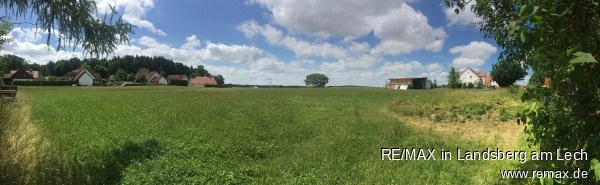 Panoramabild Grundstu Wohngrundst�ck Geltendorf