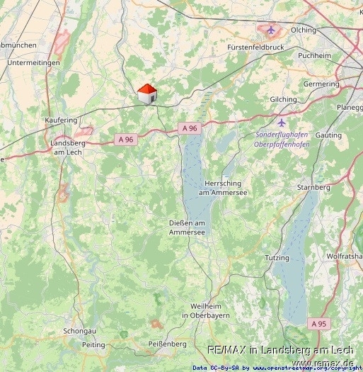 Lage im Landkreis Wohngrundst�ck Geltendorf