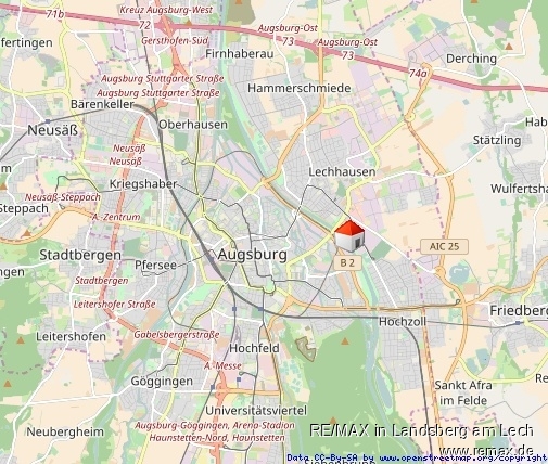 Lage Augsburg Etagenwohnung Augsburg