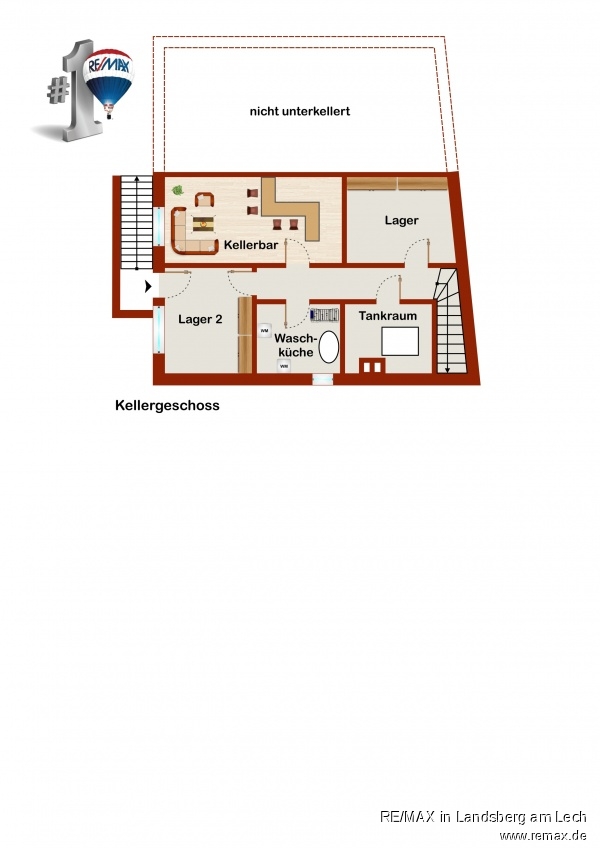Grundriss Teil-Keller-Anbau Haus Jengen
