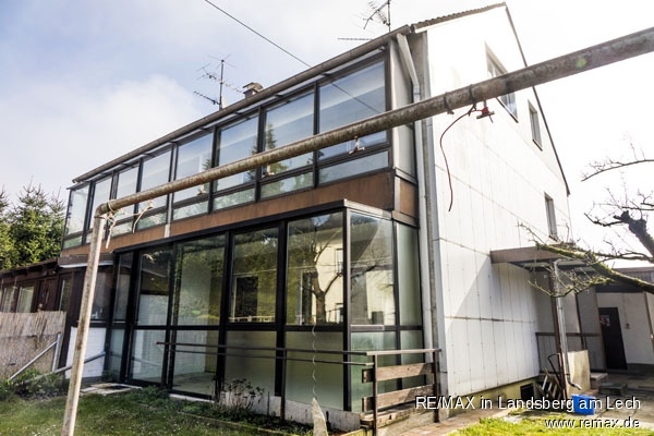 Das Haus - S�d- und West-Ansicht Doppelhaush�lfte Augsburg
