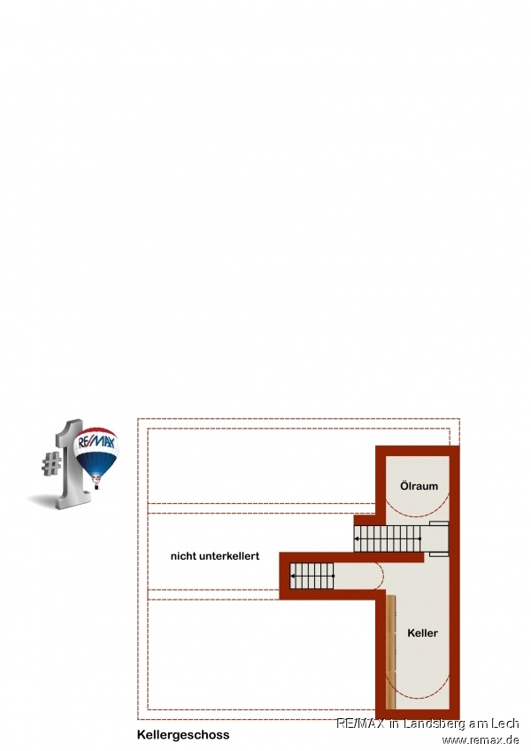 Grundriss Teil-Keller Haupthaus Haus Jengen