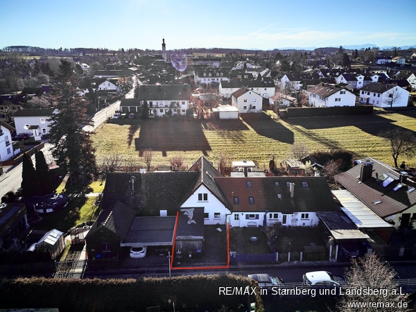 Haus Ansicht Nord Seite Reihenhaus Inning