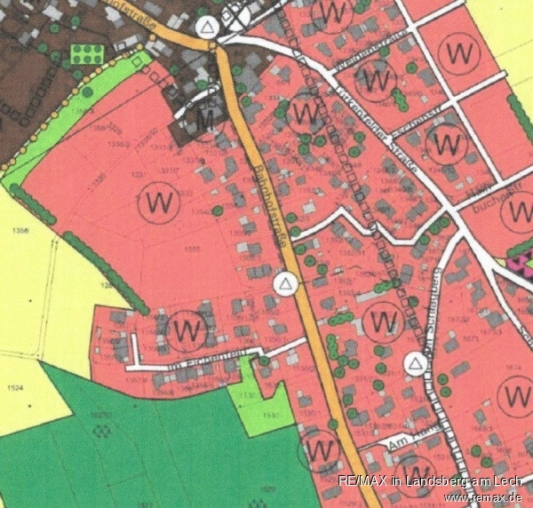 Flanutzungsplan Wohngrundst�ck Geltendorf