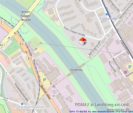 Lage in Lechhausen Etagenwohnung Augsburg
