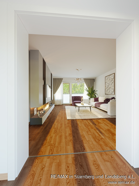 Wohnzimmer Etagenwohnung M�nchen / Bogenhausen