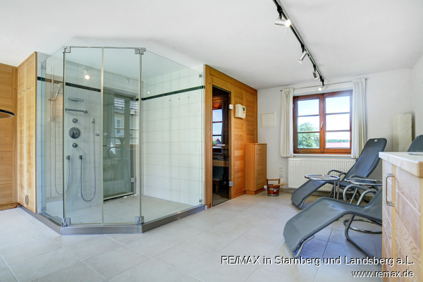 Sauna EG Gartenfl�gel Bauernhaus Starnberg / Hanfeld