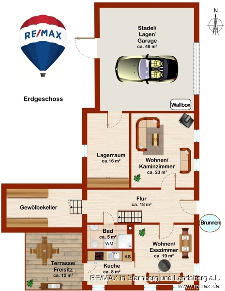 Grundrissplan Erdgescho� (EG) PSc-0635 Einfamilienhaus Mallersdorf-Pfaffenberg / Oberellenbach