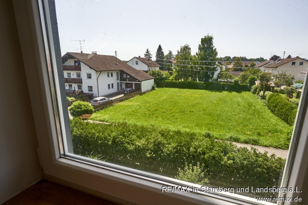 Ausblick von Kinderzimmern Einfamilienhaus Hurlach