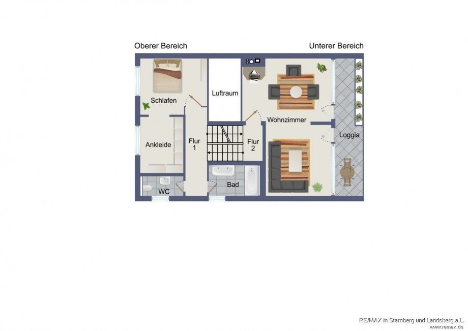 Grundriss Obergeschoss Skizze Doppelhaush�lfte Vaterstetten