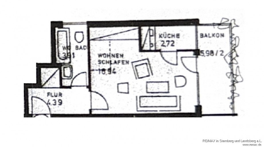Grundriss Skizze Etagenwohnung M�nchen